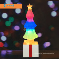 boqi LED Christmas Tree Flame Bulb Atmosphere Light Colored Flame Crystal Rock Lamp Night Light Holiday Lighting